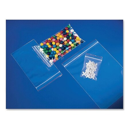 Minigrip Reclosable Zip Poly Bags, 2 mil, 5 x 8, Clear, 1000PK MGRL2P0508